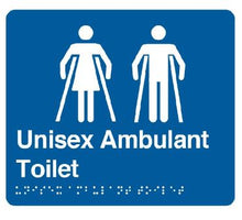 Load image into Gallery viewer, Unisex Ambulant Toilet (U) Signs