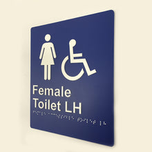 Load image into Gallery viewer, Female Toilet Sign Left Hand