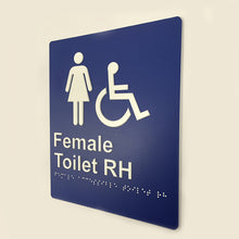 Load image into Gallery viewer, Female Toilet Sign Right Hand