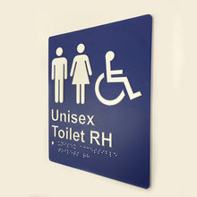 Load image into Gallery viewer, Unisex Accessible Toilet Sign Right Hand