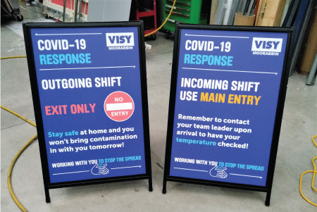 Coved Sign Sign COVID19 SIGNAGE – LF Sign Group