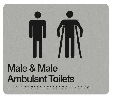 Male & Male Ambulant Toilet Signs – LF Sign Group
