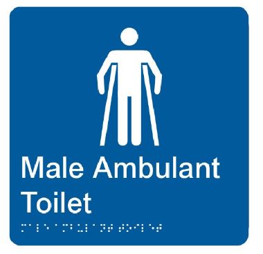 Male Ambulant Toilet Signs